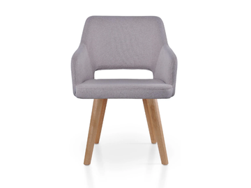 PARADISE OAK - Fabric chair with armrests by 5A Design - view 3